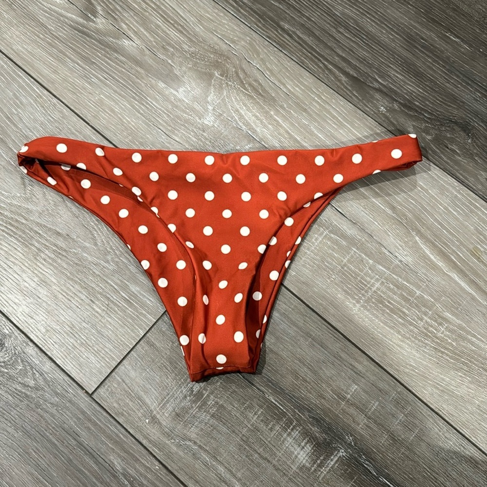 NWOT! Skin by Same Bronze Polka Dot‎ Bikini Bottoms
